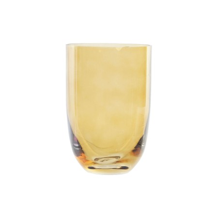 Vase DKD Home Decor Verre Ambre Moderne (10 x 10 x 14 cm)