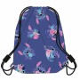 Mochila Escolar Stitch Morado 30 x 39 cm