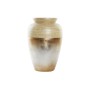 Vase DKD Home Decor Naturel Argenté Doré Nacre noire Bambou Tropical Feuille d'une plante (20 x 20 x 30 cm)