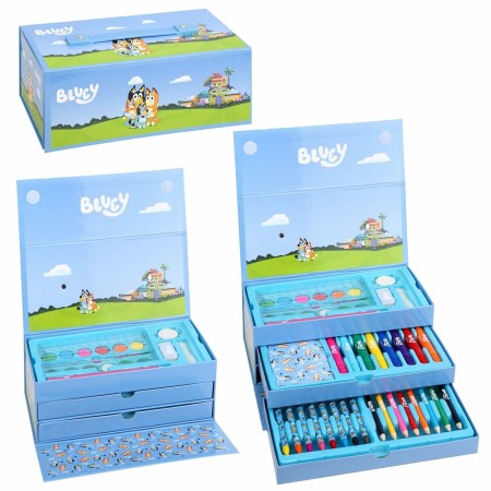 Ensemble de Papeterie Bluey Bleu 52 Pièces