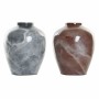 Vase DKD Home Decor Gris Brun foncé Bambou Moderne (26 x 26 x 32 cm) (2 Unités)