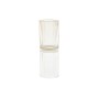 Vase DKD Home Decor Verre Jaune (7 x 7 x 19,5 cm)