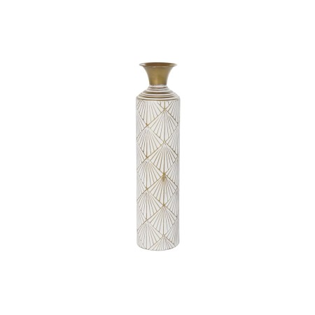 Vase DKD Home Decor Doré Métal Blanc Fer (14 x 14 x 61 cm)