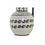 Vase DKD Home Decor Porcelaine Noir Blanc Colonial (15 x 15 x 28 cm)