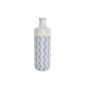 Vase DKD Home Decor Porcelaine Bleu Bicolore méditerranéen (15 x 15 x 46 cm)