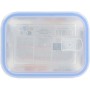 Fiambrera Hermética Quttin Transparente Rectangular 1L (6 Unidades)