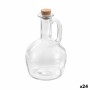 Aceitera La Mediterránea Transparente Corcho Vidrio 350 ml (24 Unidades)