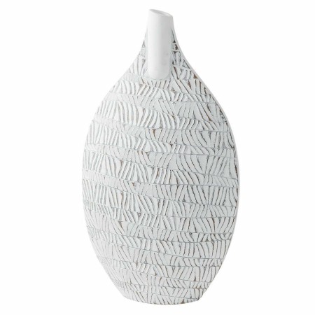 Vase DKD Home Decor Blanc Résine Moderne (32 x 13 x 57 cm)