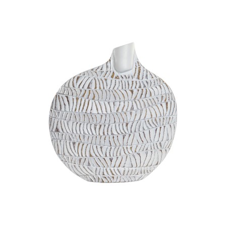 Vase DKD Home Decor Blanc Résine Moderne (27 x 11 x 31 cm)