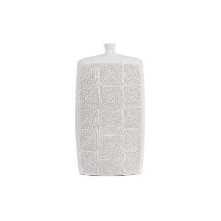 Vase DKD Home Decor Blanc Résine Arabe (22 x 9 x 40 cm)