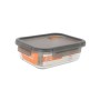 Fiambrera Hermética MasterChef Gris Transparente Rectangular 1,04 L (6 Unidades)