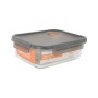Fiambrera Hermética MasterChef Gris Transparente Rectangular 1,5 L (6 Unidades)