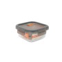 Fiambrera Hermética MasterChef Gris Transparente Cuadrado 530 ml (12 Unidades)