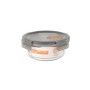 Fiambrera Hermética MasterChef Gris Transparente Redonda 640 ml (6 Unidades)