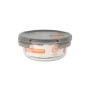 Fiambrera Hermética MasterChef Gris Transparente Redonda 970 ml (6 Unidades)