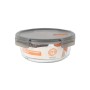 Fiambrera Hermética MasterChef Gris Transparente Redonda 1,3 L (6 Unidades)