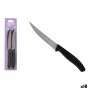 Set de Cuchillos para Carne Quttin Negro Plateado Acero Inoxidable 11 cm 4 Piezas (18 Unidades)