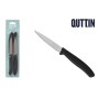 Set de Cuchillos Peladores Quttin Basic Negro Plateado Acero Inoxidable 9 cm 4 Piezas (18 Unidades)