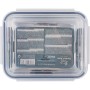 Fiambrera Hermética Santa Clara Transparente Rectangular 3,5 L (3 Unidades)
