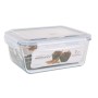 Fiambrera Hermética Santa Clara Transparente Rectangular 3,5 L (3 Unidades)