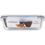 Fiambrera Hermética Santa Clara Transparente Rectangular 1,5 L (6 Unidades)