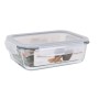 Fiambrera Hermética Santa Clara Transparente Rectangular 1,5 L (6 Unidades)