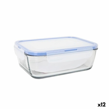 Fiambrera Hermética LAV Gris Transparente 1,2 L (12 Unidades)
