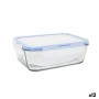 Fiambrera Hermética LAV Gris Transparente 1,2 L (12 Unidades)