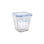 Fiambrera Hermética LAV Azul Transparente 700 ml (8 Unidades)