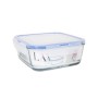 Fiambrera Hermética LAV Azul Transparente 1,15 L (8 Unidades)