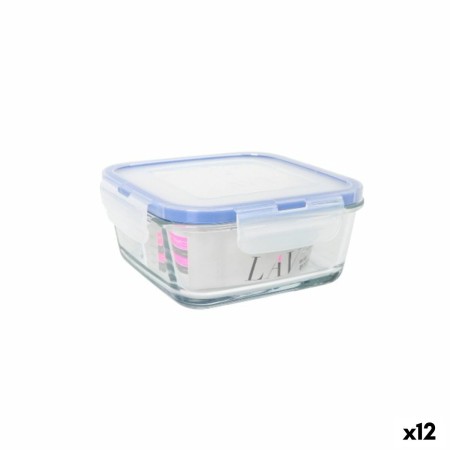 Fiambrera Hermética LAV Azul Transparente 0,72 l (12 Unidades)