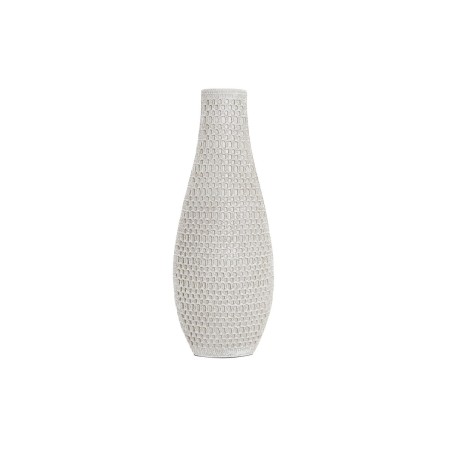 Vase DKD Home Decor Blanc Résine Moderne (14 x 7 x 37 cm)