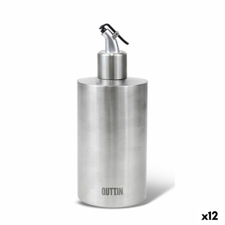 Aceitera Quttin Plateado Acero Inoxidable 550 ml (12 Unidades)
