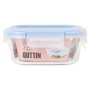 Fiambrera Hermética Quttin Boho Transparente 750 ml (6 Unidades)