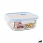 Fiambrera Hermética Quttin Boho Transparente 1,1 L (6 Unidades)