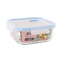 Fiambrera Hermética Quttin Boho Transparente 1,1 L (6 Unidades)