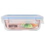 Fiambrera Hermética Quttin Boho Transparente Rectangular 1 L (6 Unidades)