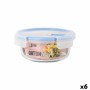 Fiambrera Hermética Quttin Boho Transparente 650 ml (6 Unidades)