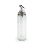 Aceitera Quttin OTTICO Transparente Plateado Vidrio 0,5 L 6 x 6 x 30,5 cm (24 Unidades)