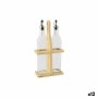 Set para Aliñar Quttin Marrón Transparente Vidrio Bambú 0,5 L 2 Piezas (12 Unidades)
