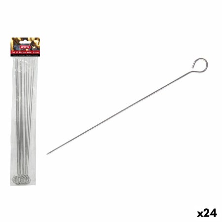 Set de Pinchos para Barbacoa Algon Metal 35 cm 12 Piezas (24 Unidades)