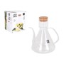 Aceitera La Mediterránea Bell Transparente Silicona Vidrio de Borosilicato 1 L (4 Unidades)