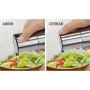 Aceitera Quttin Transparente Plateado Acero Inoxidable 0,32 L (12 Unidades)