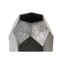 Vase DKD Home Decor Gris Métal Moderne Géométrique (17 x 17 x 33 cm)