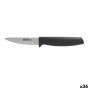 Cuchillo Pelador Quttin Laos Negro Plateado Acero Inoxidable 8,5 cm (36 Unidades)