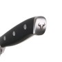 Cuchillo Pelador Quttin Bull Negro Plateado Acero Inoxidable 9 cm (4 Unidades)