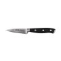 Cuchillo Pelador Quttin Bull Negro Plateado Acero Inoxidable 9 cm (4 Unidades)