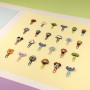 Clips Stitch Multicolor Papel Aluminio