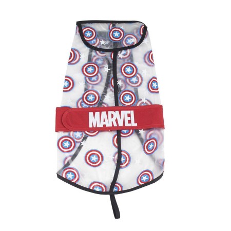 Chubasquero para Perro The Avengers Rojo Transparente M
