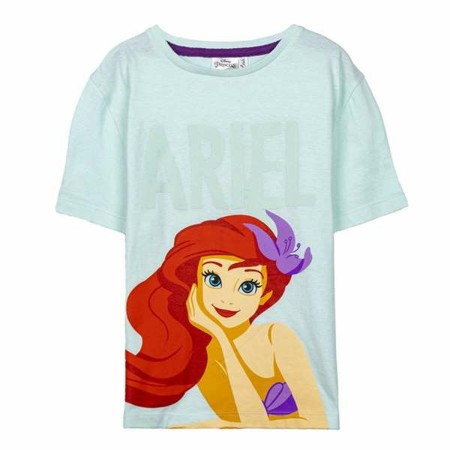 Camiseta de Manga Corta Infantil Disney Princess Verde Claro 3 Años